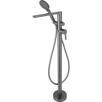 Freestanding bathtub mixer with shower set