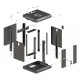 Lanberg WF11-3309-10B rack cabinet 9U Wall mounted rack Black