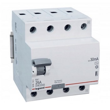 Residual current circuit breaker Legrand 4P 25A 0.03A type AC P304 RX3