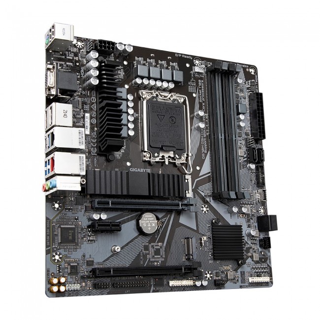 GIGABYTE Q670M D3H DDR4 Motherboard - Supports Intel Core 14th CPUs, 6+1+1 Phases Hybrid Digital VRM, up to 5333MHz DDR4 (OC), 2xPCIe 4.0 M.2, 2.5GbE LAN, USB 3.2 Gen 2 GIGABYTE Q670M D3H DDR4 Motherboard - Supports Intel Core 14th CPUs, 6+1+1 Phases Hybrid Digital VRM, up to 5333MHz DDR4 (OC), 2xPCIe 4.0 M.2, 2.5GbE LAN, USB 3.2 Gen 2
