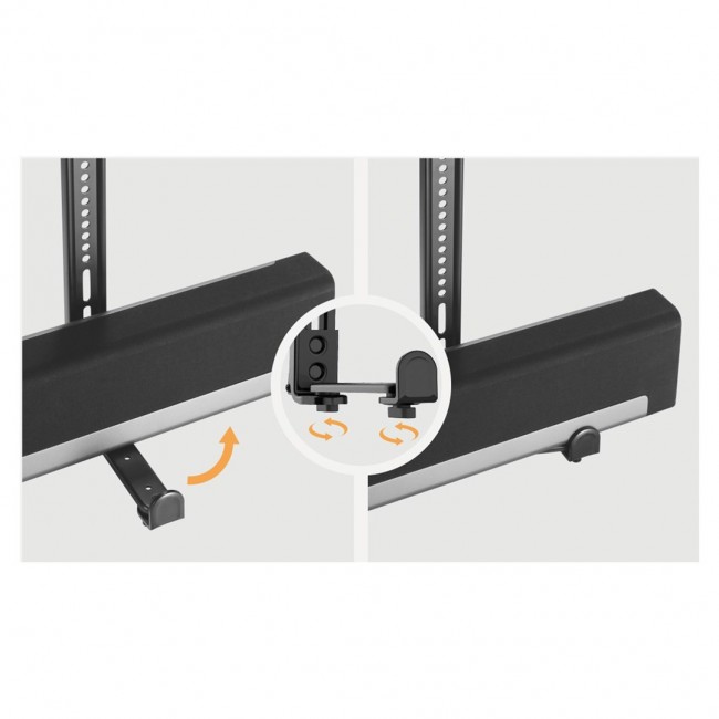 Maclean MC-914 Universal Soundbar Mount Speaker Holder Mounting Under TV up to 15kg VESA Space Saving Maclean MC-914 Universal Soundbar Mount Speaker Holder Mounting Under TV up to 15kg VESA Space Saving