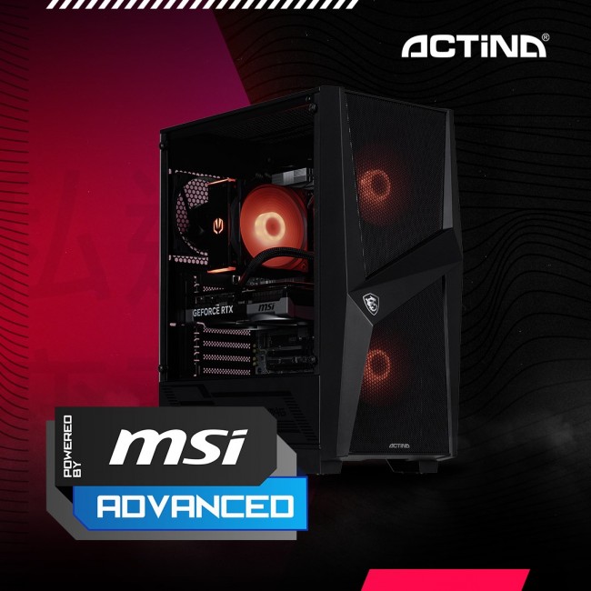 Actina 5901443421580 PC AMD Ryzen 9 7900 32 GB DDR5-SDRAM 1 TB SSD NVIDIA GeForce RTX 5070 Midi Tower Black Actina 5901443421580 PC AMD Ryzen 9 7900 32 GB DDR5-SDRAM 1 TB SSD NVIDIA GeForce RTX 5070 Midi Tower Black