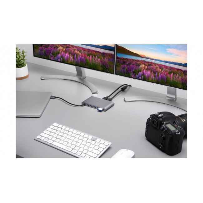 Kensington UH1440P USB-C 5Gbps Dual Video Driverless Mobile Dock 85W Pass-Through Power DP/HDMI/VGA