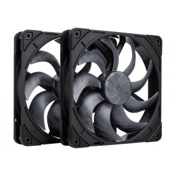 Noctua 140mm NF-A14x25 G2 PWM Sx2 PP chromax.black edition - dual fan set