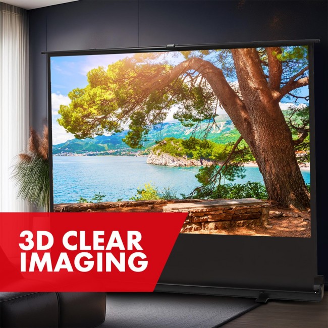 Maclean MC-212 Portable Projection Screen, Compact, Floor, 80 Maclean MC-212 Portable Projection Screen, Compact, Floor, 80