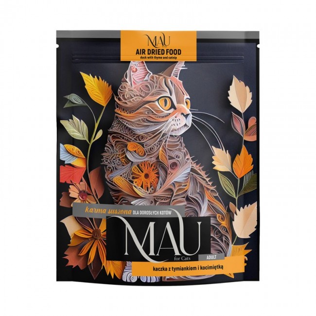 MAU Air dried Duck with thyme and catnip - dry cat food - 700g