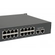 LevelOne 34-Port Fast Ethernet PoE Switch, 802.3at/af PoE, 32 PoE Outputs, 2 x Gigabit RJ45, 250W