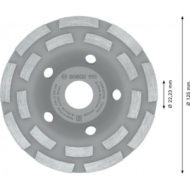 Bosch 2 608 601 762 angle grinder accessory Grinding disc Bosch 2 608 601 762 angle grinder accessory Grinding disc