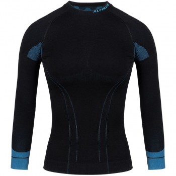 Alpinus Tactical Base Layer Women's Thermoactive Sweatshirt Black-Blue GT43210 M