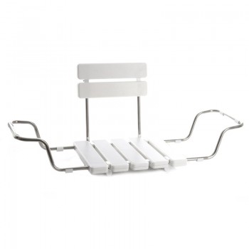 BATHROOM SEAT WITH BACK BS-03 WHITE 73 