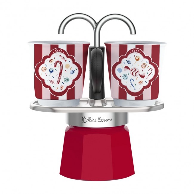 Mini Express 2TZ Coffee Maker Set + 2 Cups BIALETTI Candyland 90 ml (5461)