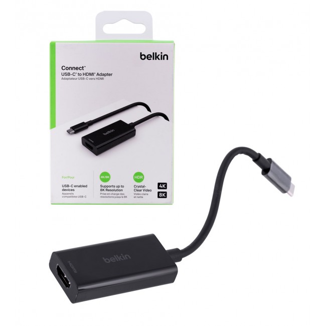 Belkin AVC013BTBK video cable adapter HDMI Type A (Standard) USB Type-C Black