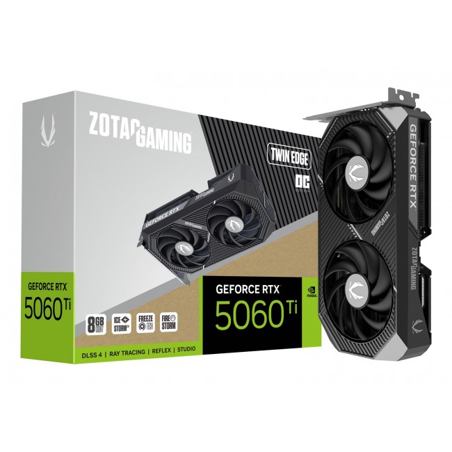 Zotac GAMING GeForce RTX 5060 Ti Twin Edge OC NVIDIA 8 GB GDDR7 Zotac GAMING GeForce RTX 5060 Ti Twin Edge OC NVIDIA 8 GB GDDR7