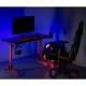 RGB Led NanoRS Gaming Desk, Black, Large, 100kg max, Height 760mm, RS163
