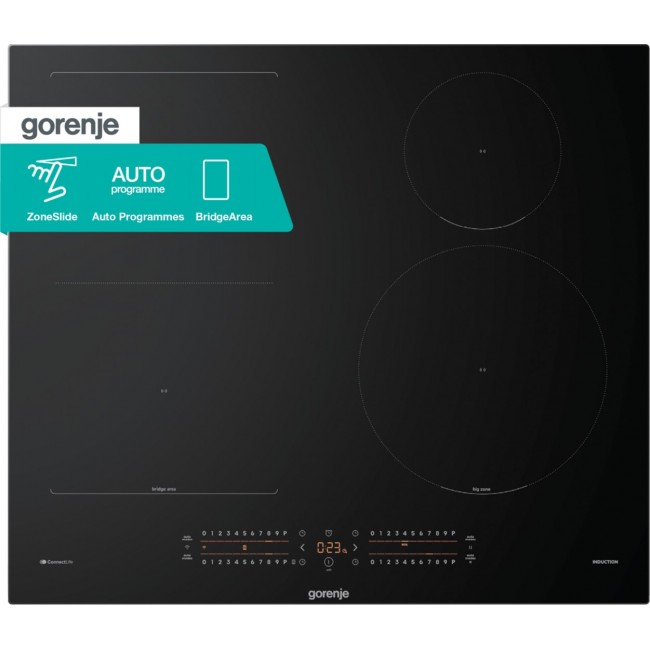 Gorenje GI6432BCWF Black Built-in 60 cm Zone induction hob 4 zone(s)