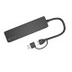 NATEC HUB USB-C 3.0 MAYFLY 4-PORTS + USB-A ADAPTER