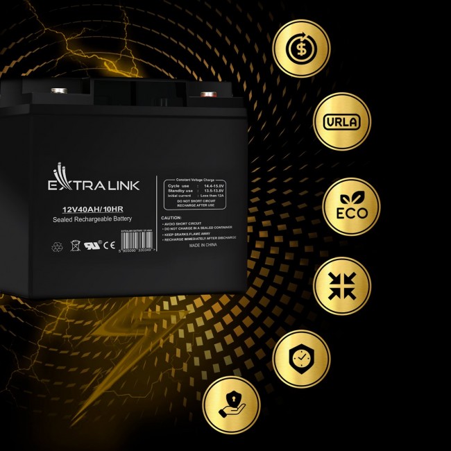 Extralink Accumulator AGM 12V 40Ah maintenance free