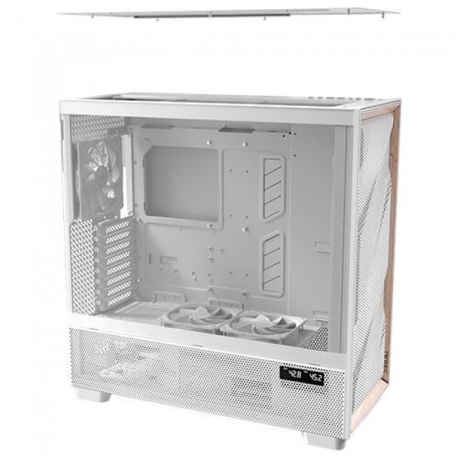 Antec FLUX PRO White EUV Full Tower White, Wood