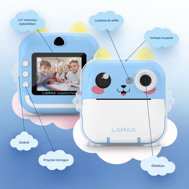 Kids camera LAMAX InstaKid2 Plus, blue