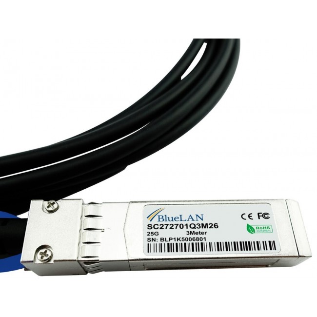BlueOptics SFP-H25G-CU1M-BL InfiniBand/fibre optic cable 1 m SFP28 Black BlueOptics SFP-H25G-CU1M-BL InfiniBand/fibre optic cable 1 m SFP28 Black