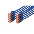 Digitus CAT 6 S/FTP patch cable, 10 pieces