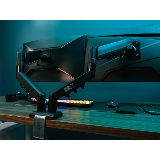Tracer Double Armflex Monitor Mount, Black