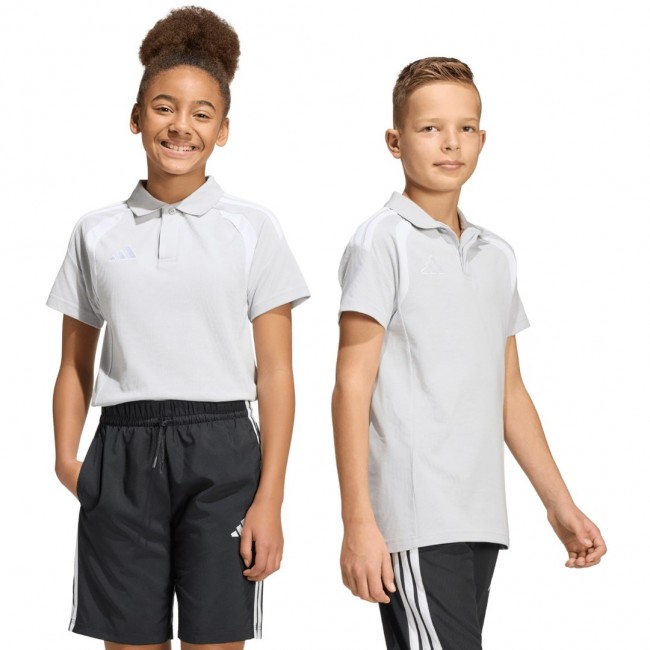 Koszulka dla dzieci adidas Tiro 26 League Polo szara KF3405 164cm Koszulka dla dzieci adidas Tiro 26 League Polo szara KF3405 164cm
