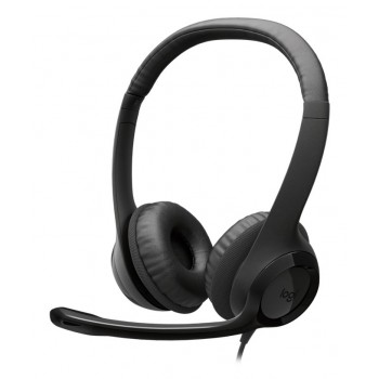 Logitech H390 Headset Wired Head-band Calls/Music USB Type-C Black