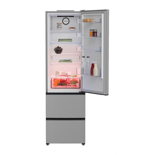 BEKO B3RGNA354HXB1 freestanding fridge, 203 cm, silver