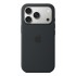 Black silicone case iPhone 17 Pro with MagSafe