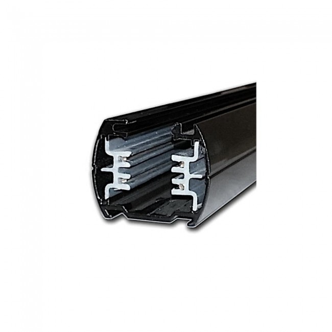 Rail V-TAC VT-6129 busbar, trunking 3F 1.5 m + power connector and plug (SKU 9952) Black