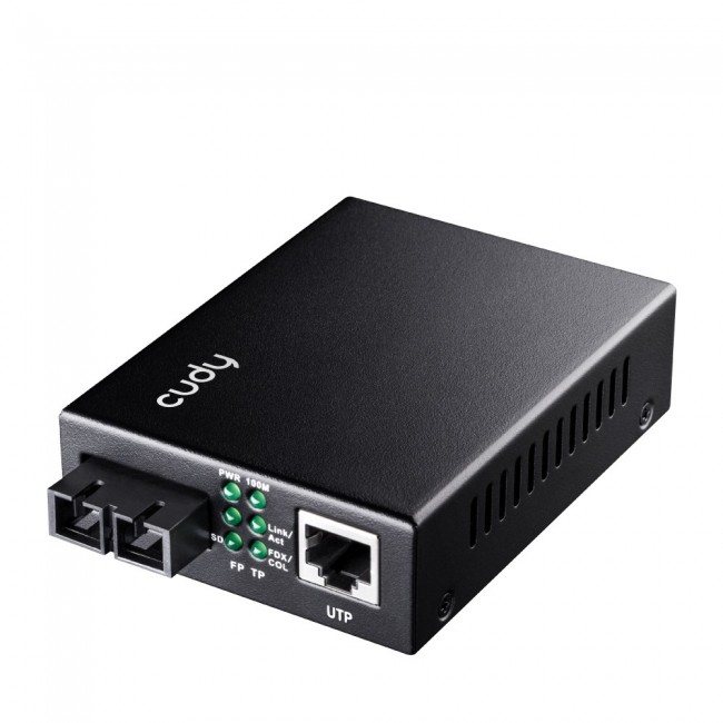 Cudy MC100GSA-20 network media converter 1000 Mbit/s 1310 nm Single-mode Black Cudy MC100GSA-20 network media converter 1000 Mbit/s 1310 nm Single-mode Black