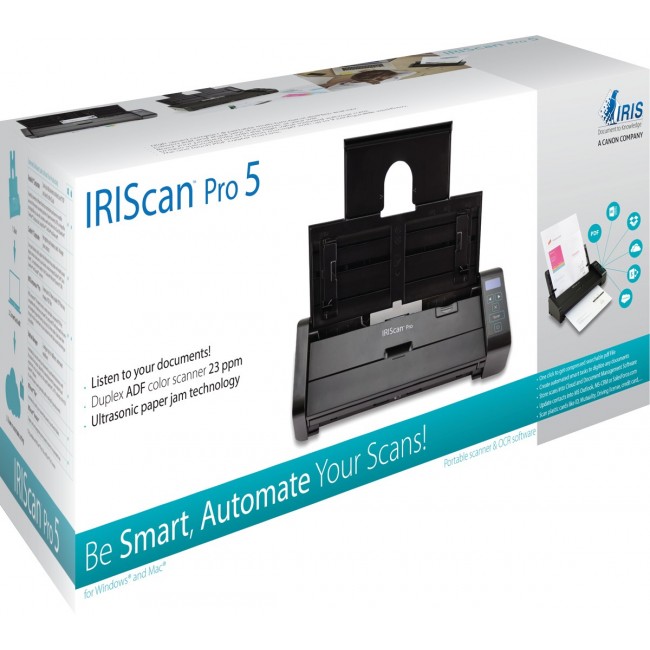 I.R.I.S. IRIScan Pro 5 ADF scanner 600 x 600 DPI A4 Black I.R.I.S. IRIScan Pro 5 ADF scanner 600 x 600 DPI A4 Black