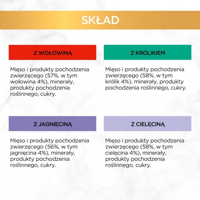 PURINA GOURMET GOLD Mus Mix 4 Flavors - wet cat food - 96x85g