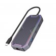 UNITEK uHUB S7+ Wired USB 3.2 Gen 2 (3.1 Gen 2) Type-C Grey