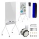 Ergo Office mobile dry erase board, vertical orientation, white, single sided, with shelf, board dimensions 1190x790mm, ER-305 Ergo Office mobile dry erase board, vertical orientation, white, single sided, with shelf, board dimensions 1190x790mm, ER-305