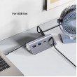 UNITEK H1337AGY01 interface hub USB 3.2 Gen 1 (3.1 Gen 1) Type-C 5000 Mbit/s Grey