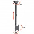 Techly Telescopic Ceiling Support up to 1.6m LED TV LCD 23-42
