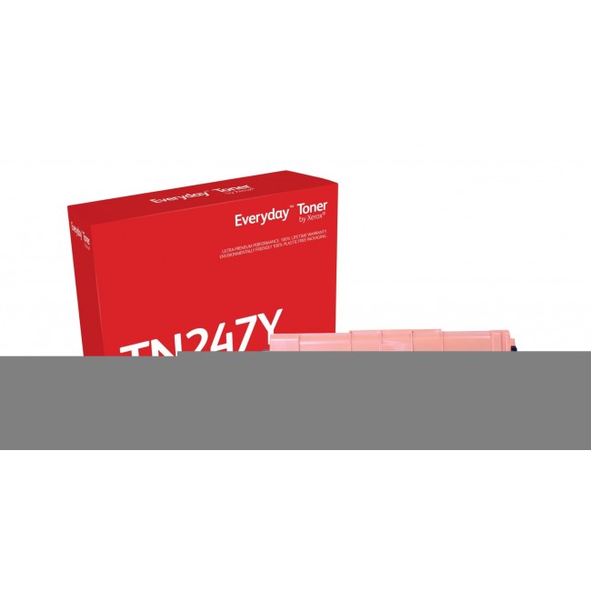 Everyday Yellow Toner by Xerox compatible with Brother TN247Y, High capacity