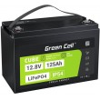 Green Cell Žalias Cell CUBE LiFePO4 125Ah 12,8V 1600Wh liio geležies fosfato baterija kemperiui, sauls energijai, neprijungtai prie tinklo, laivui Lithium Iron Phosphate (LiFePO4) 12.8 V