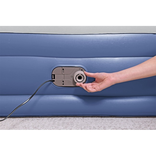 Bestway Tritech Air Mattress Queen with Built-in AC Pump and Antimicrobial Coating 2.03 m x 1.52 m x 46 cm