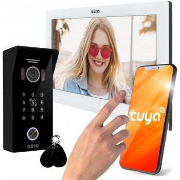 VIDEO INTERCOM EURA VDP-99C5 white, WiFi, RFID, TUYA