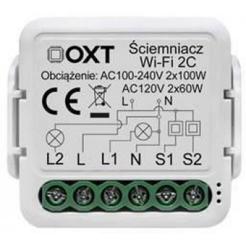 OXT mini dimmer module 2 circuits WiFi TUYA