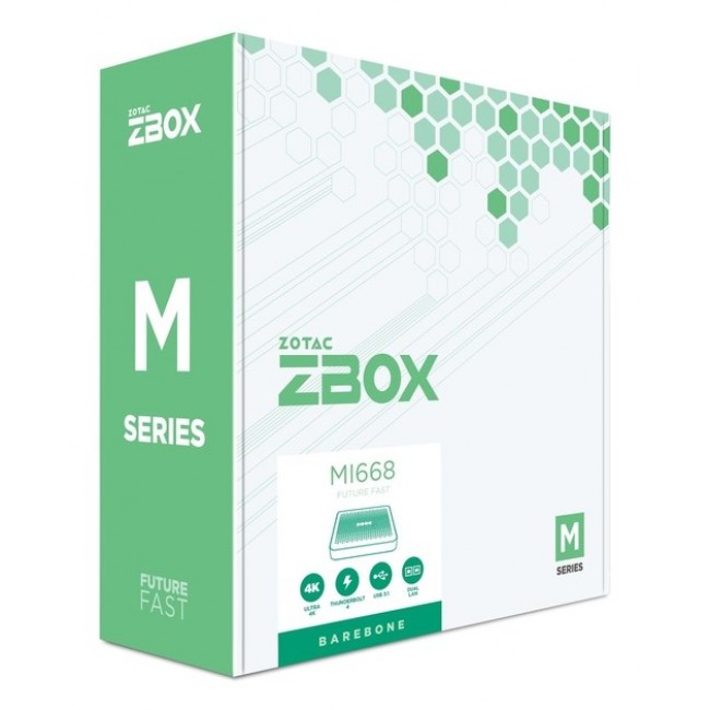 Zotac ZBOX -MI668-BE PC/workstation barebone 0.64L sized PC Black i7-1360P 2.2 GHz Zotac ZBOX -MI668-BE PC/workstation barebone 0.64L sized PC Black i7-1360P 2.2 GHz