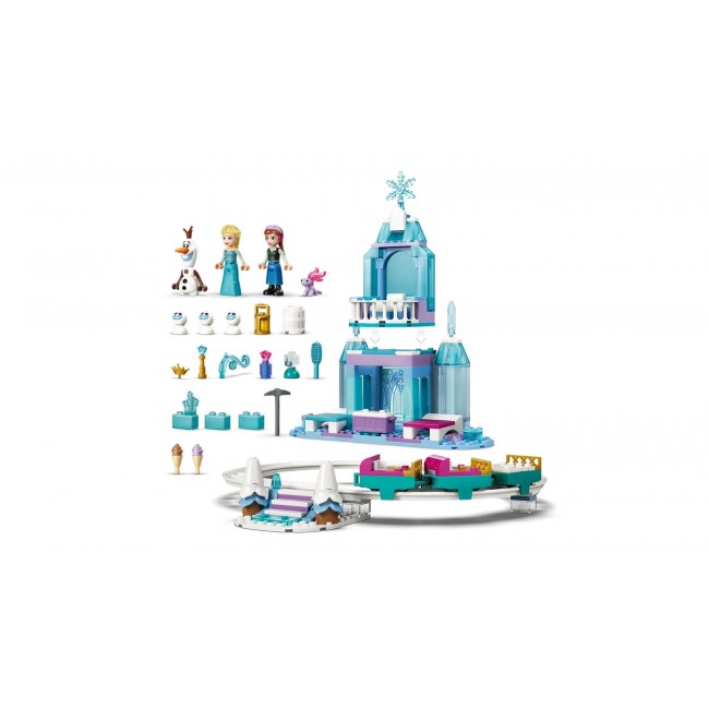 LEGO DISNEY 43281 Elsa's Ice Castle and Snow Ride Adventure