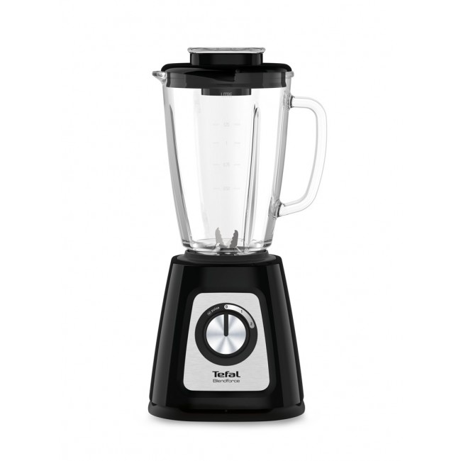 Tefal BlendForce II BL4358 blender 1.25 L Tabletop blender 800 W Black, Brushed steel