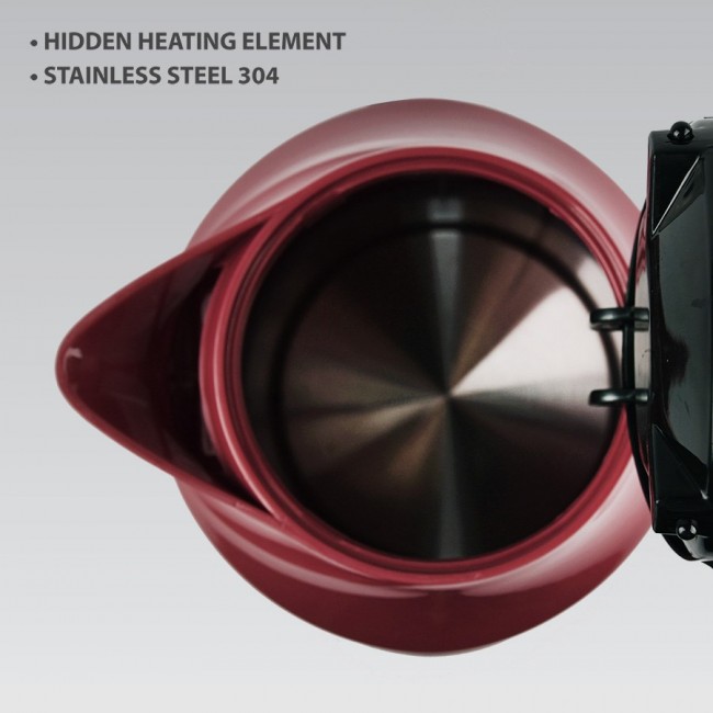 MAESTRO MR-041 (MR-041-RED) electric kettle 1.7 L 2000 W Black, Red