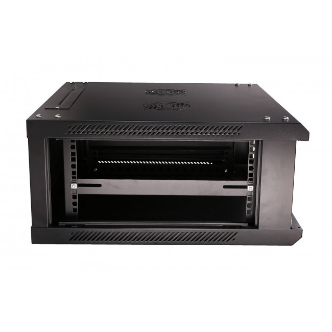 Extralink Rackmount cabinet 4U 600x600 Black wall mounted
