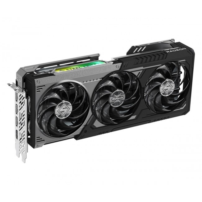 ASRock AMD Radeon RX 9070 XT Steel Legend Dark 16GB graphics card ASRock AMD Radeon RX 9070 XT Steel Legend Dark 16GB graphics card