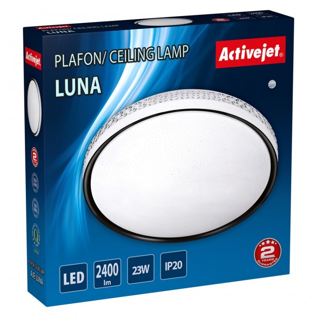 Modern LED ceiling plafond Activejet LUNA 23W Modern LED ceiling plafond Activejet LUNA 23W